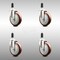 Service Caster 5 Inch 316SS Maroon Polyurethane Swivel 1-3/8 Inch Expanding Stem Caster Set SCC SCC-SS316EX20S514-PPUB-MRN-138-4 - alternate 2